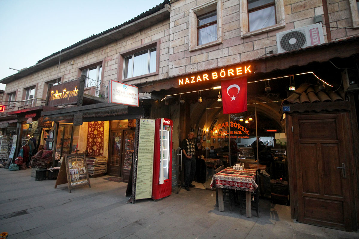 Nazar Börek Cafe Where to Eat in Göreme, Cappadocia, Turkey
