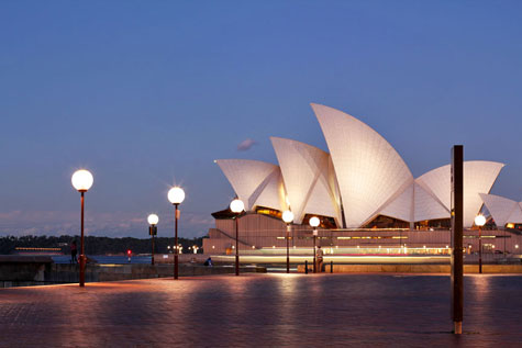 Sydney Opera House at dusk