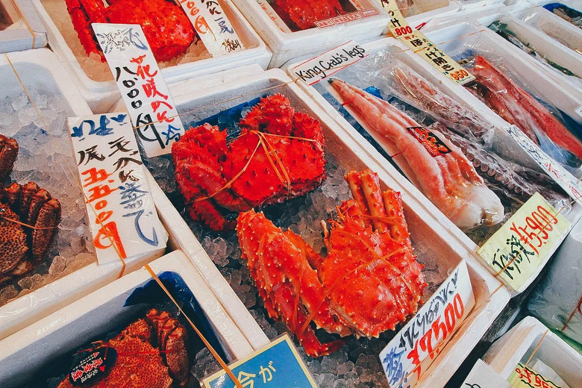 Nijo Market: Where it Sucks to be a Crab in Sapporo, Japan