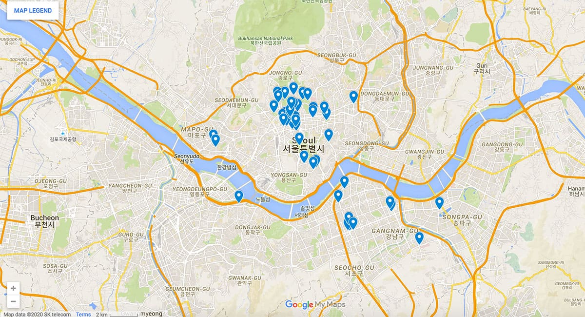 Seoul Map 