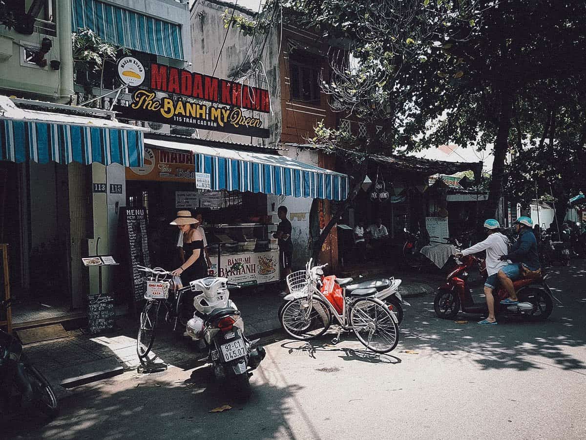 Madam Khanh restaurant exterior in Hoi An