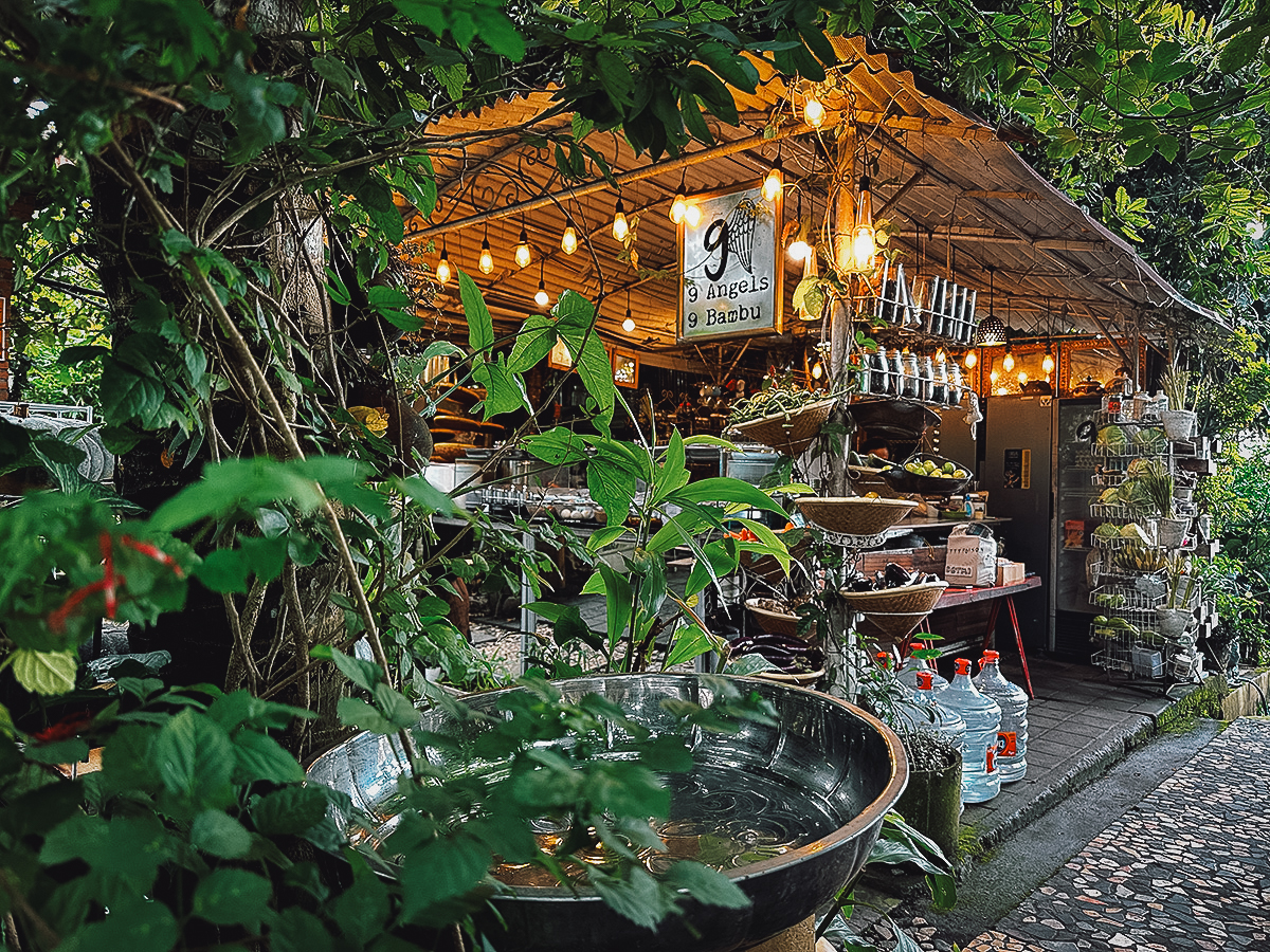 9 Angels and 9 Bambu restaurant in Ubud