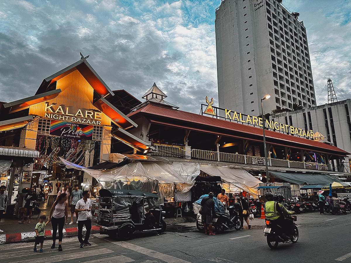 Exterior of Kalare Night Bazaar in Chiang Mai