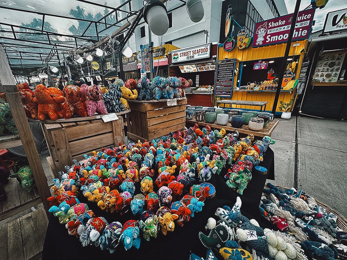 Items for sale at Phaploen night market in Chiang Mai