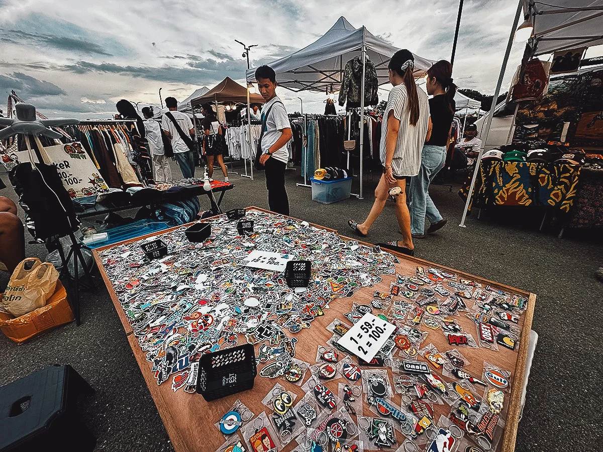 Stickers for sale at Share Market in Chiang Mai