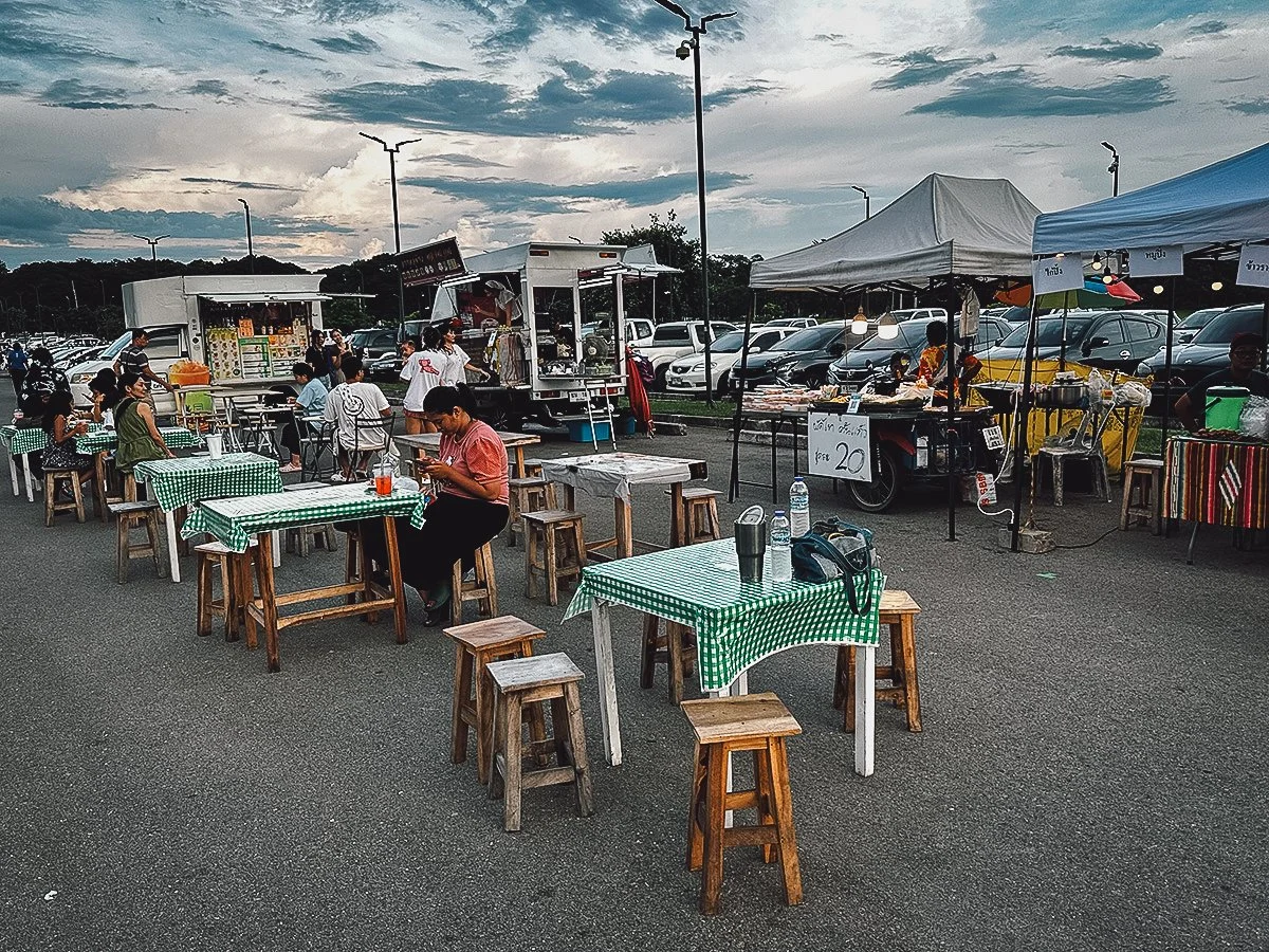 Food stalls at Share Market in Chiang Mai