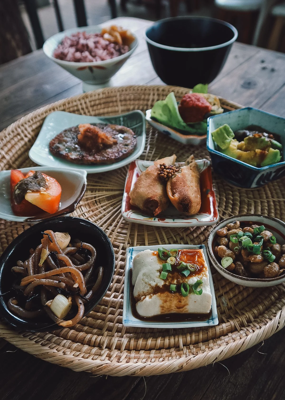 Set meal at a restaurant in Chiang Mai, Thailand