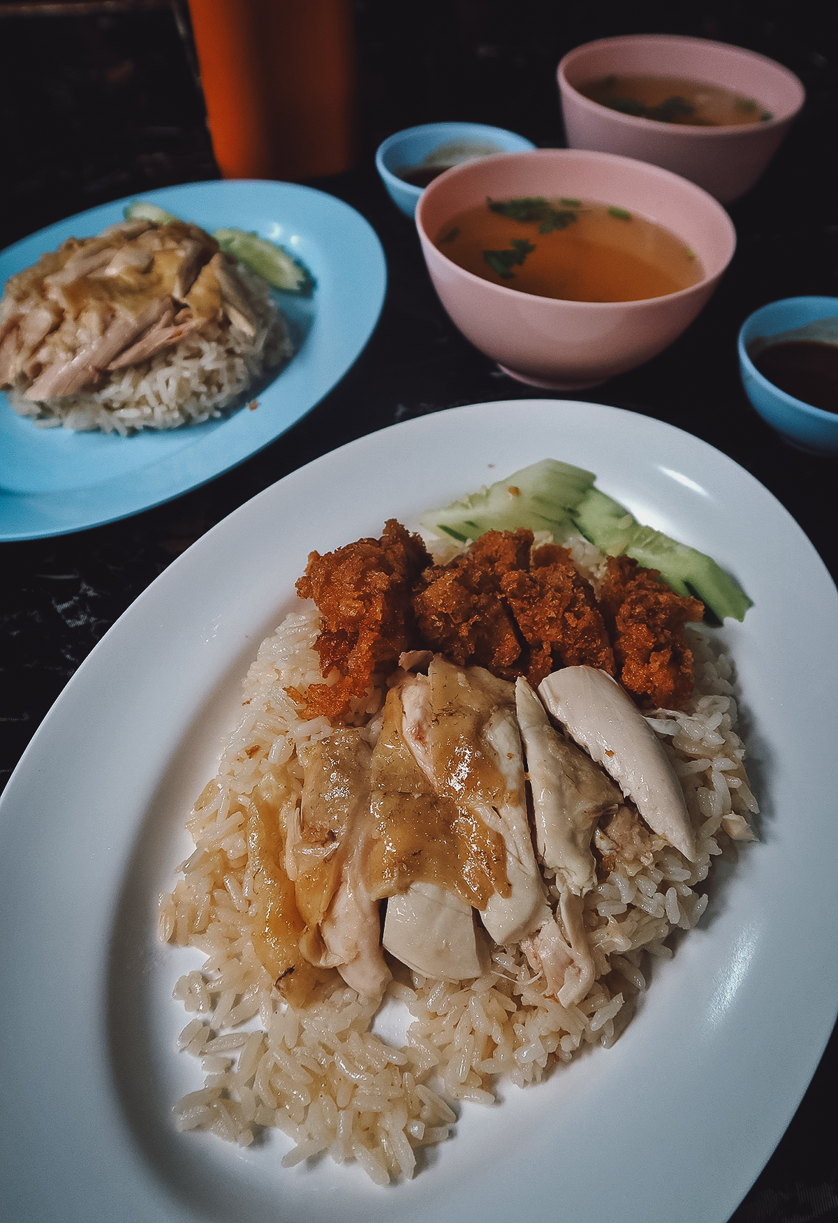 Chicken rice at a restaurant in Chiang Mai, Thailand