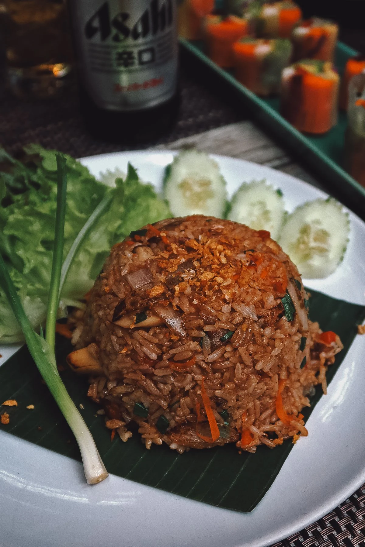 Fried rice at a restaurant in Chiang Mai, Thailand