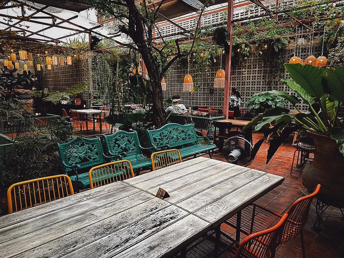 Downtown Vegan Garden restaurant interior