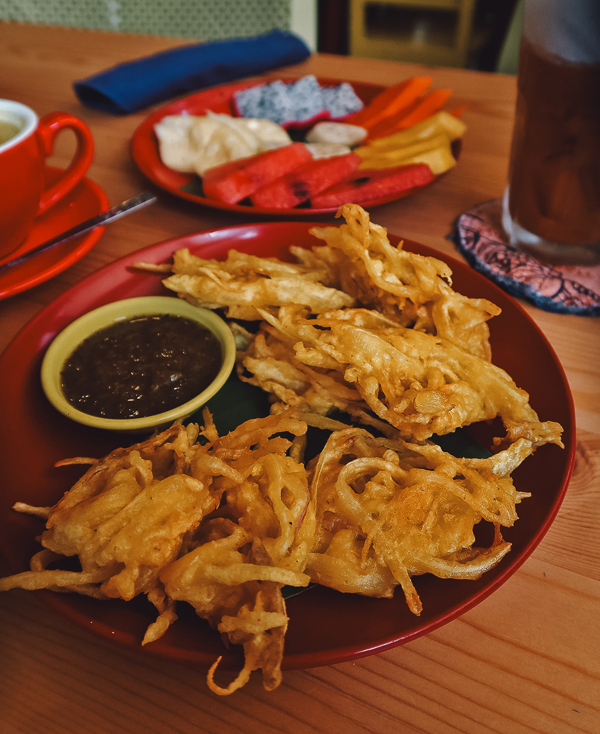 Fritters at a restaurant in Chiang Mai, Thailand