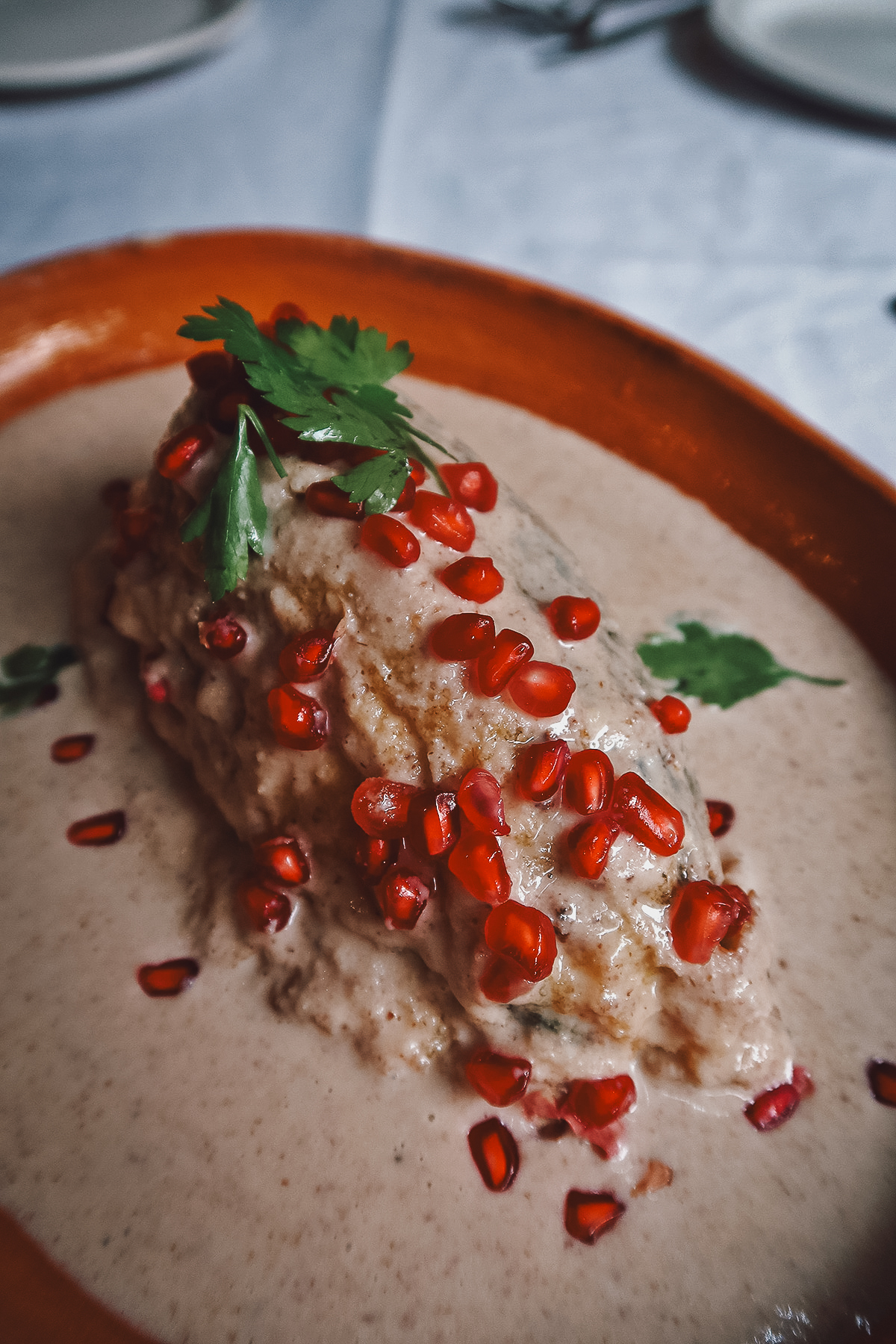 Plate of chile en nogada