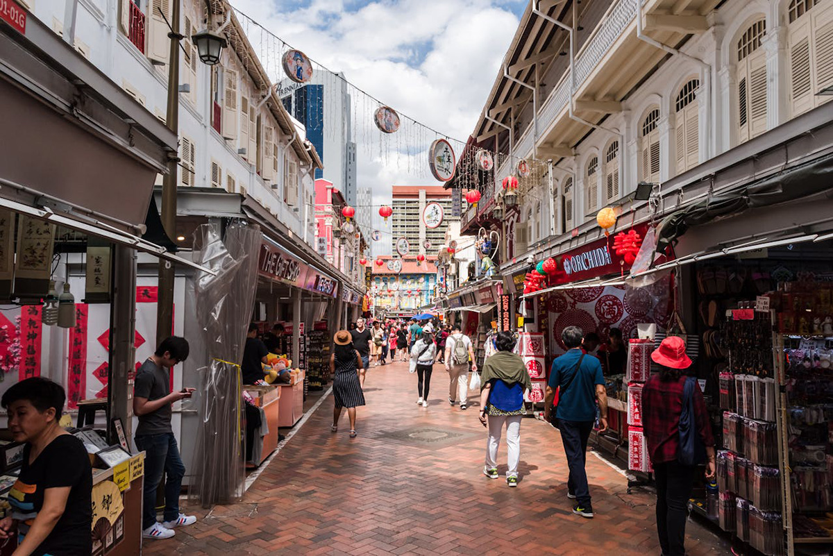 Singapore Chinatown street shops