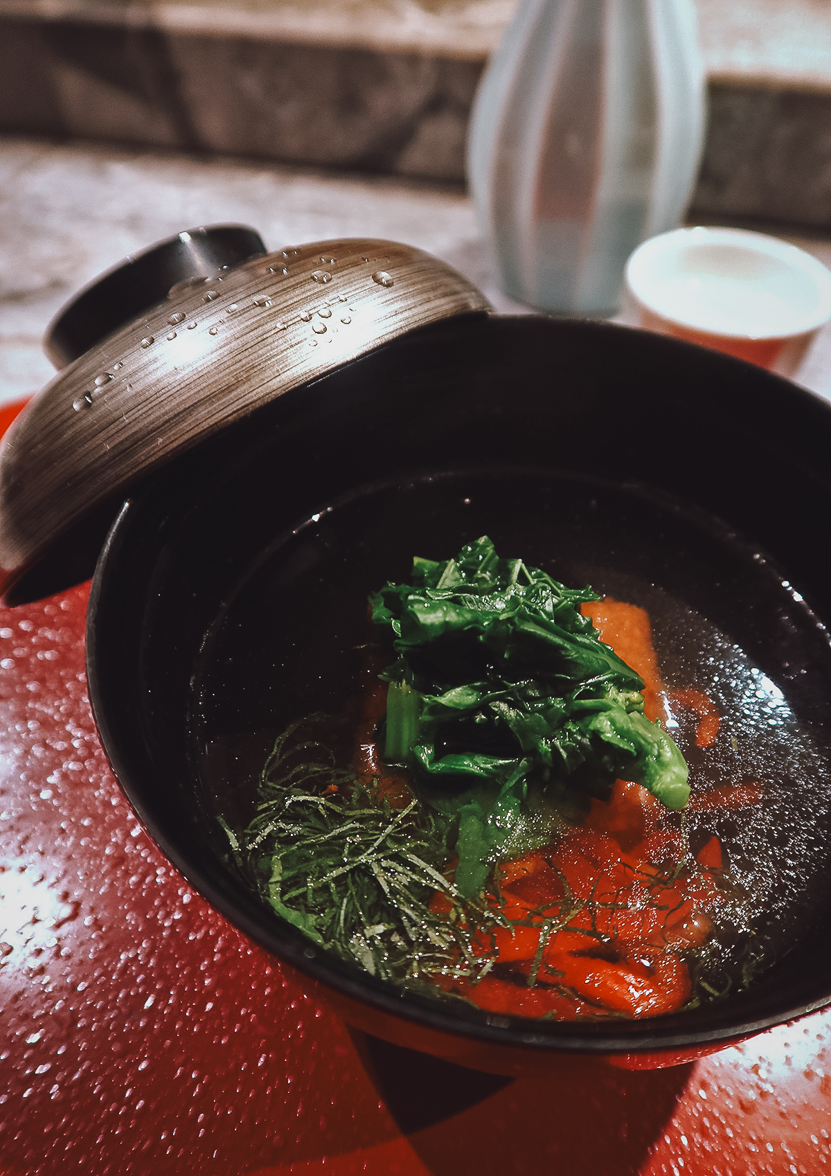 Vegetable umami soup at Sougo