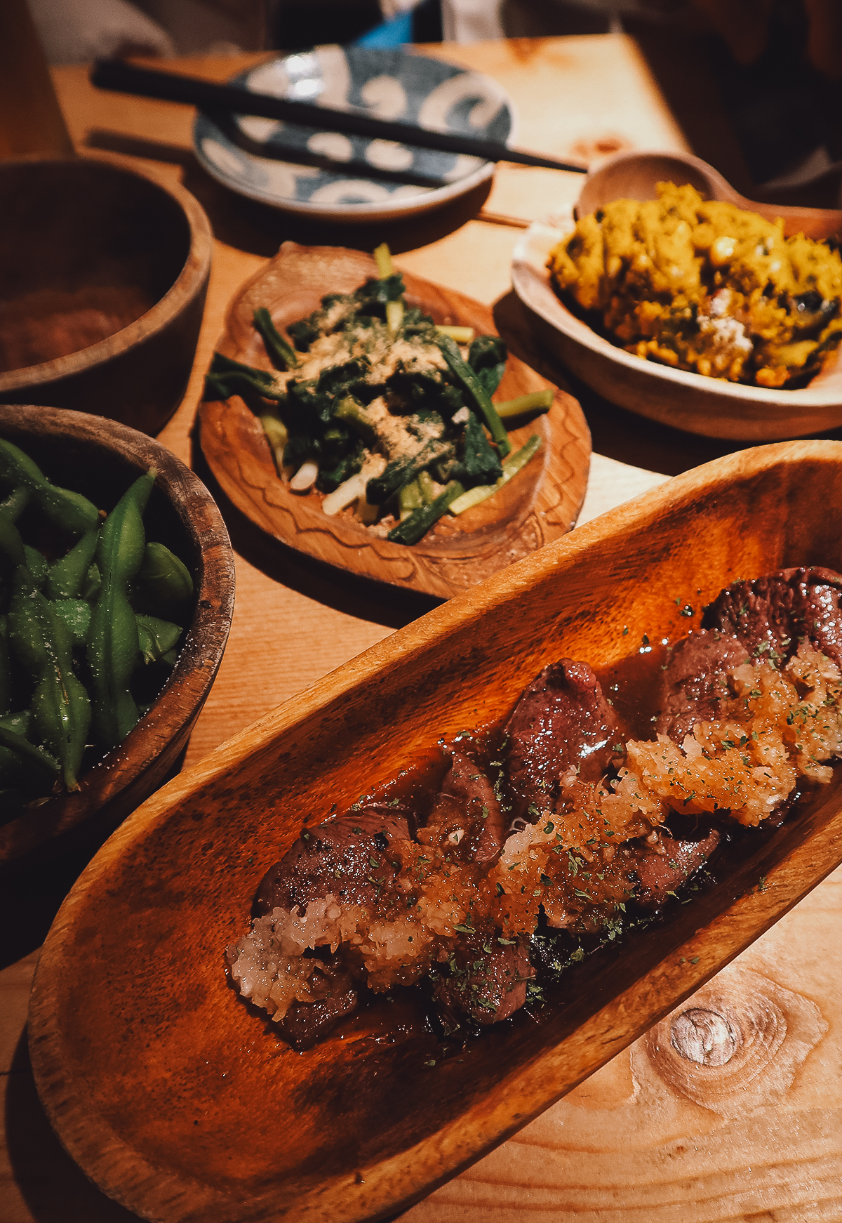 Ainu dishes at Harukor