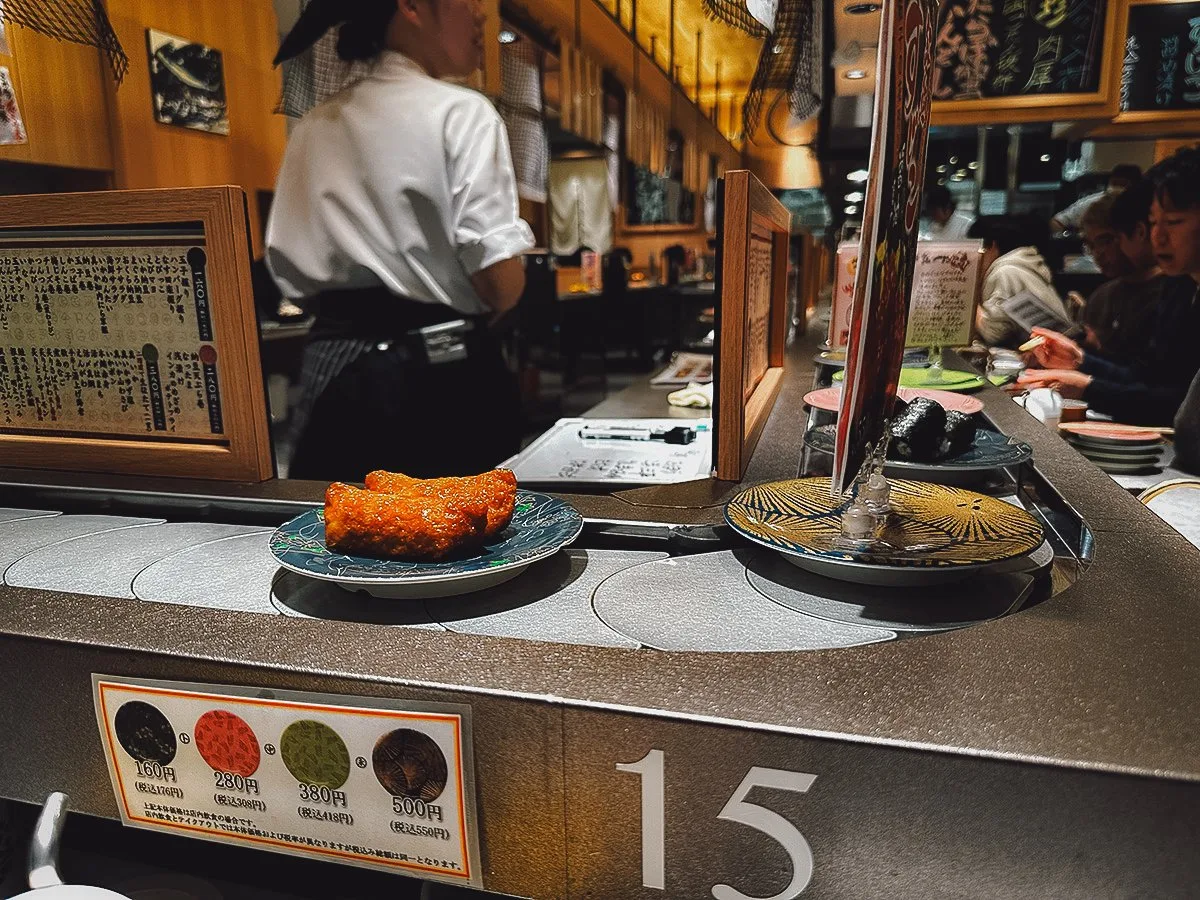 Conveyor belt sushi restaurant